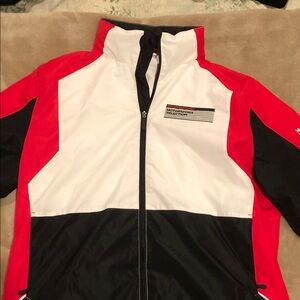 Authentic Porsche Red White, and Black Racing Jacket